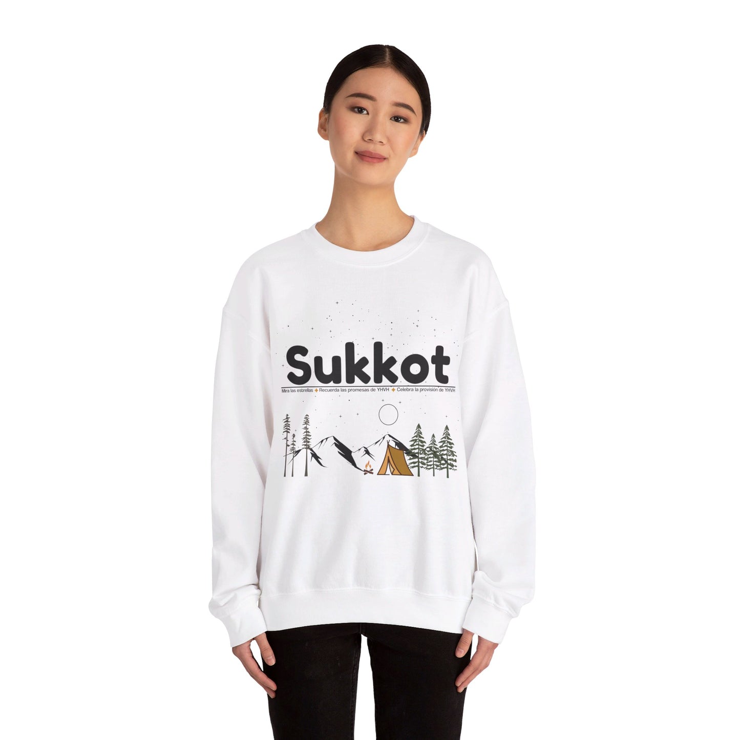 SUKKOT - MIRA LAS ESTRELLAS CREWNECK | Unisex Faithwear