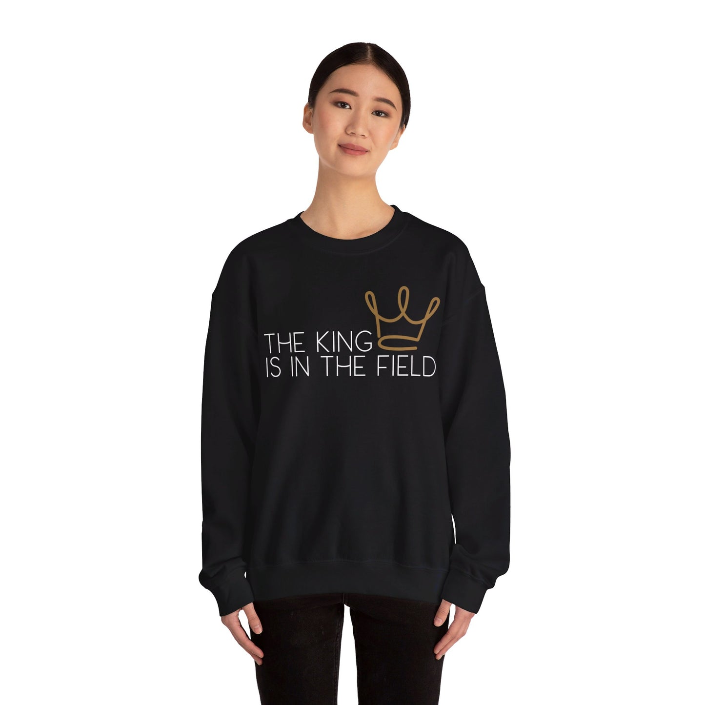 THE KING IS IN THE FIELD - CROWN CREWNECK | Unisex Faithwear