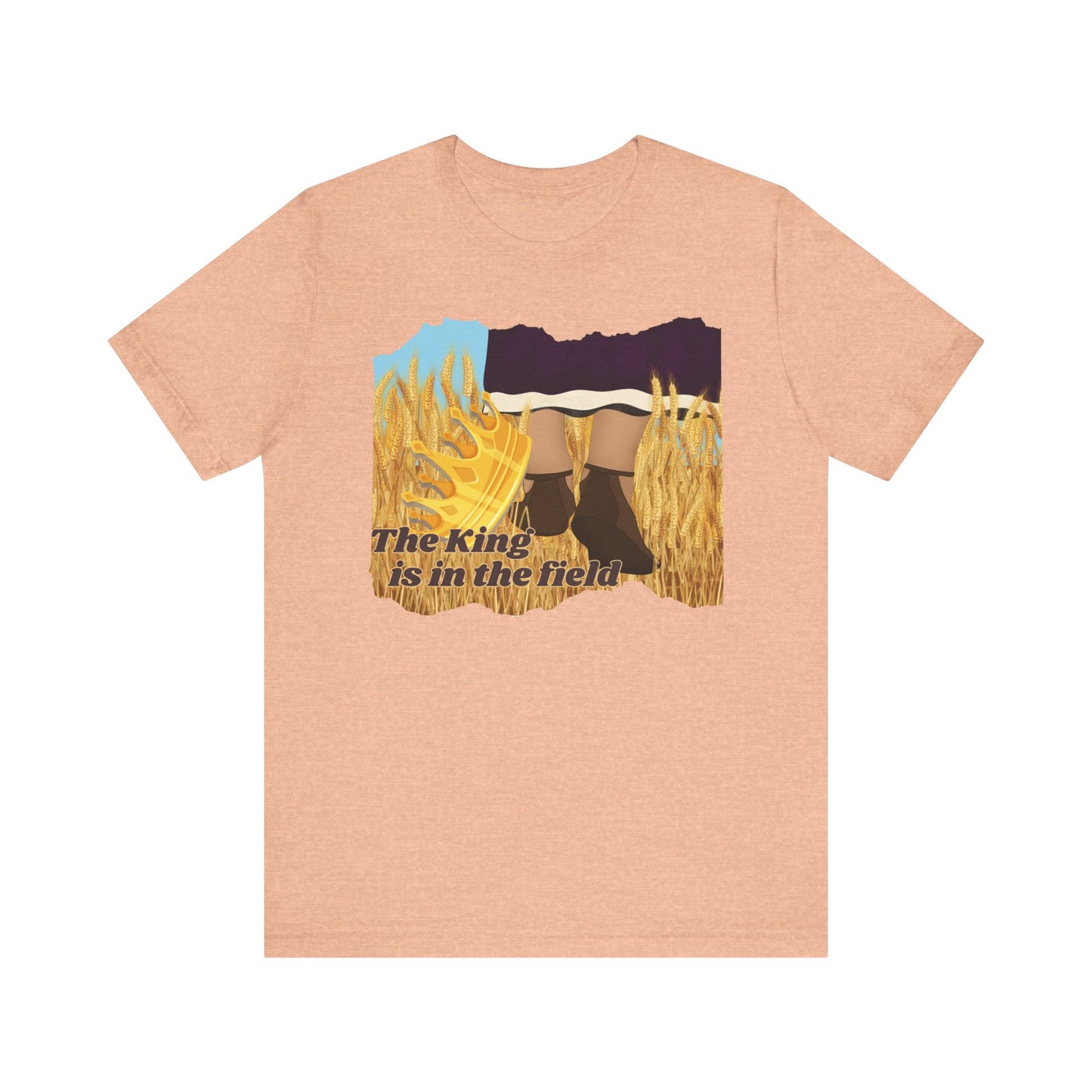 THE KING IS IN THE FIELD | Faithwear, Unisex Jersey Short Sleeve Tee