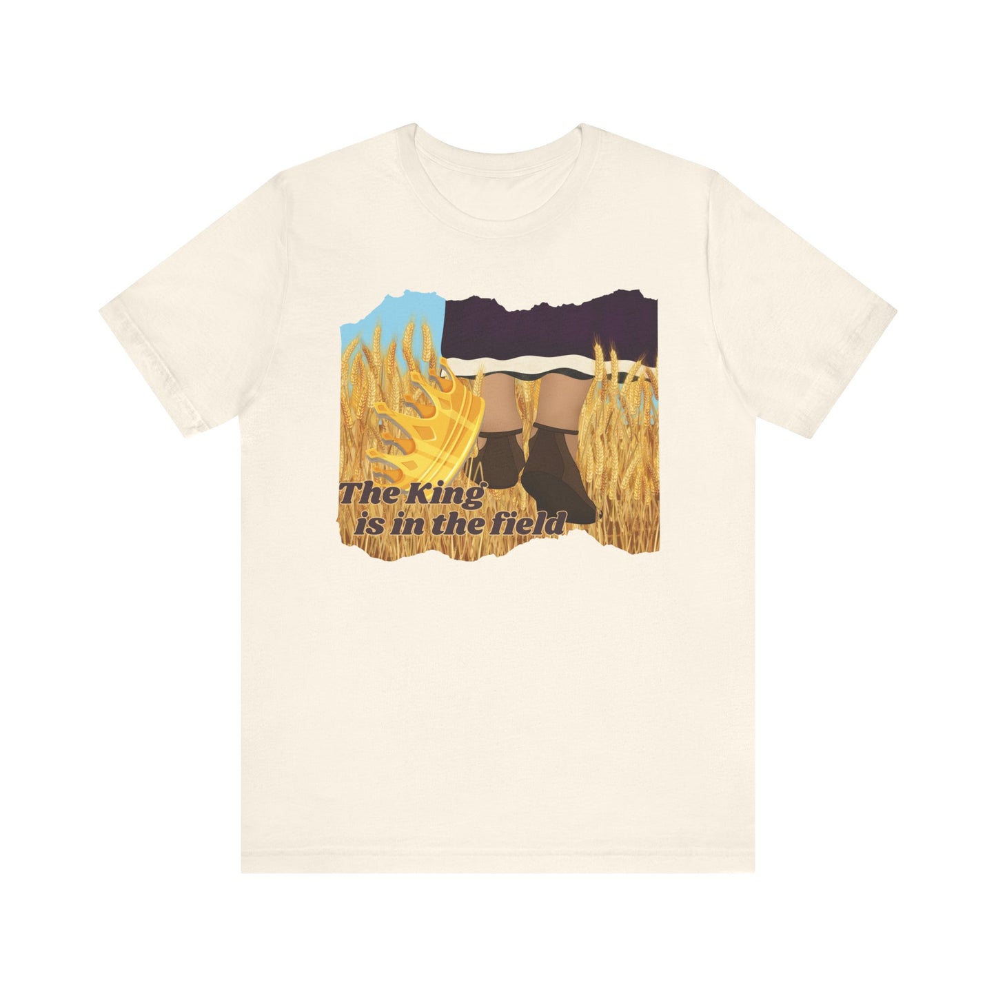 THE KING IS IN THE FIELD | Faithwear, Unisex Jersey Short Sleeve Tee