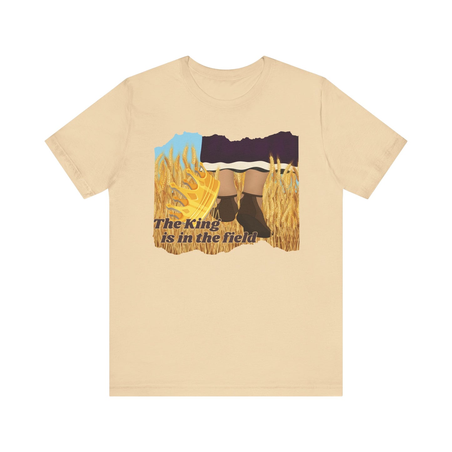 THE KING IS IN THE FIELD | Faithwear, Unisex Jersey Short Sleeve Tee