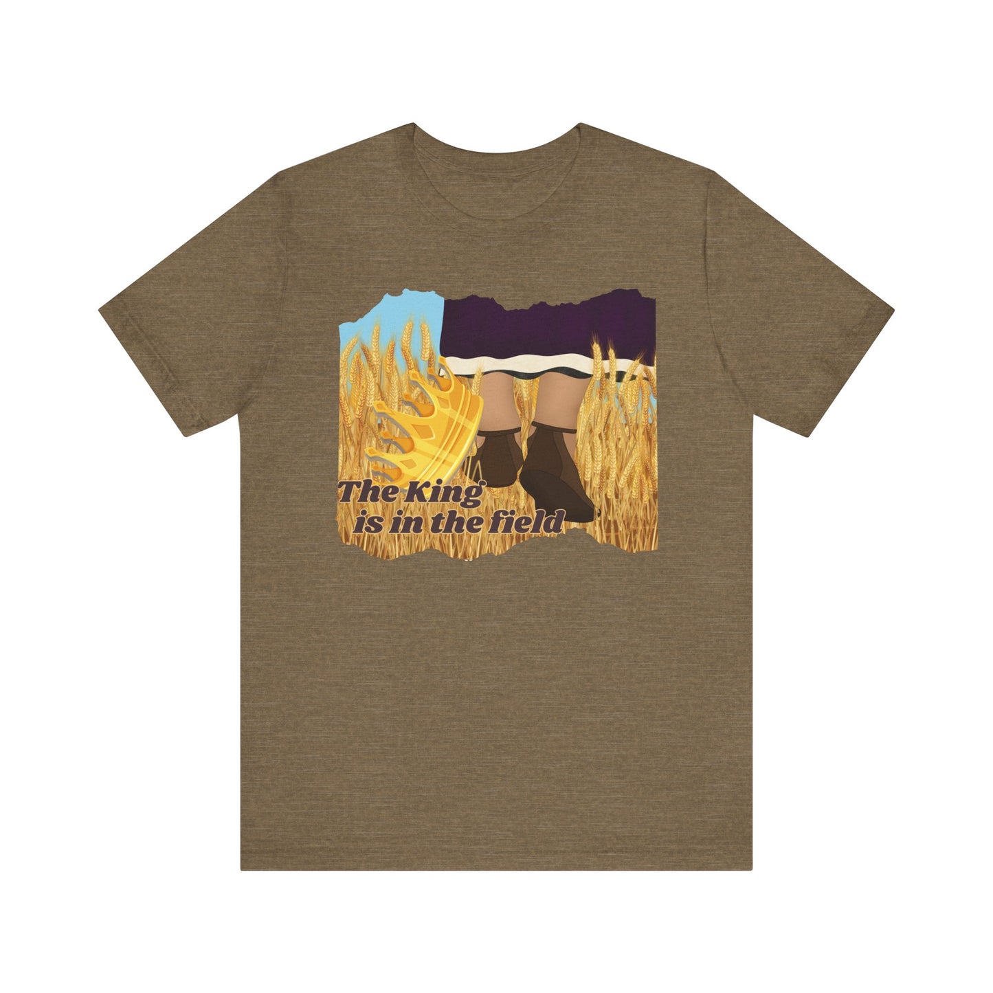 THE KING IS IN THE FIELD | Faithwear, Unisex Jersey Short Sleeve Tee